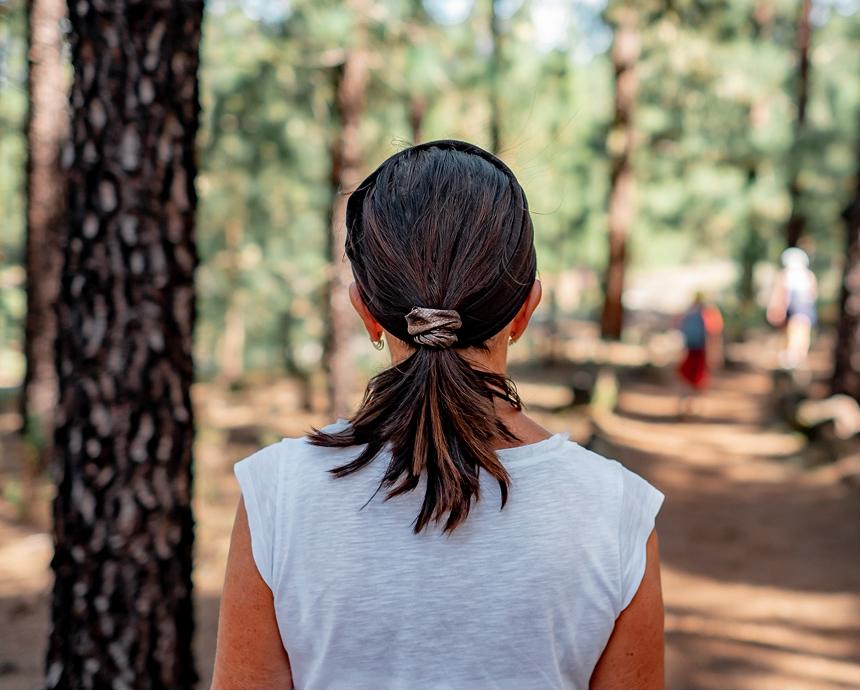 Apex Recovery Mental Health Disorders Treatment woman hiking on a forest trail